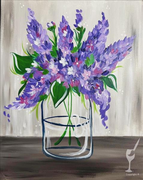 Coffee and Canvas - Lavendar Lilacs