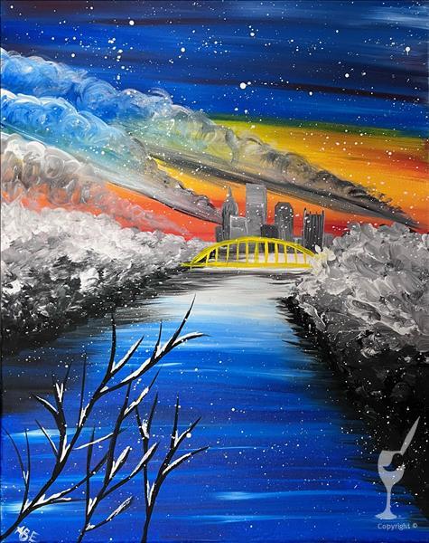 NEW! Northern Lights At Pittsburgh (Pre-Sketched)