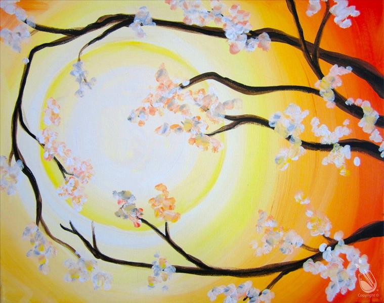 NEW ART-Sunkissed Cherry Blossoms Set or Single
