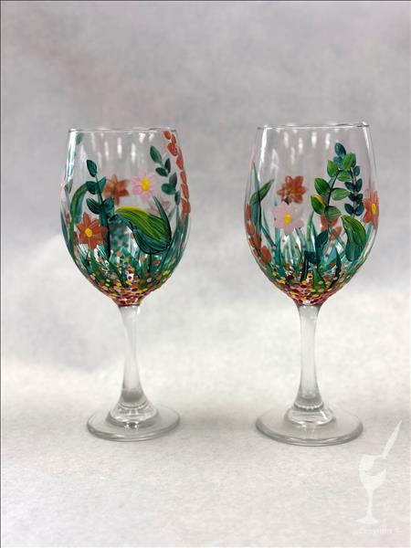 Wildflower Glassware Set Workshop | Mimosa Incl!