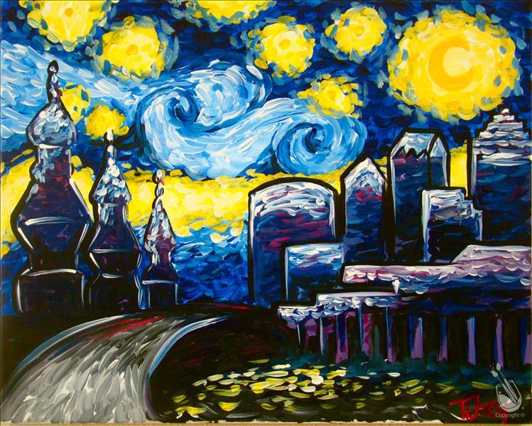 Starry Night in Tampa - Friday, May 25, 2012 - Painting with a Twist