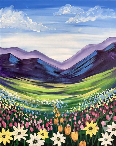 NEW ART! Spring Meadow- Add a DIY Candle!