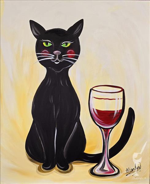 Purr-fect Day to Wine - glass optional