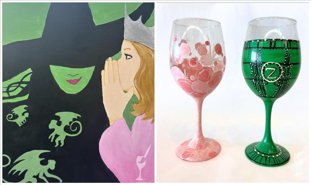 Witches and Wings - Glassware & Canvas