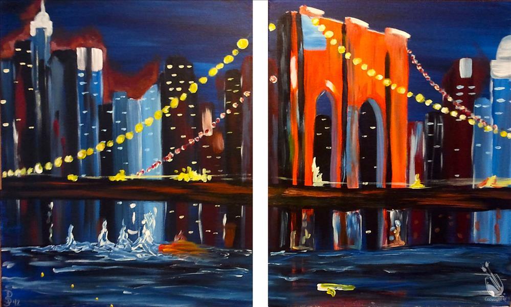 NY Skyline - 2 Canvas Set