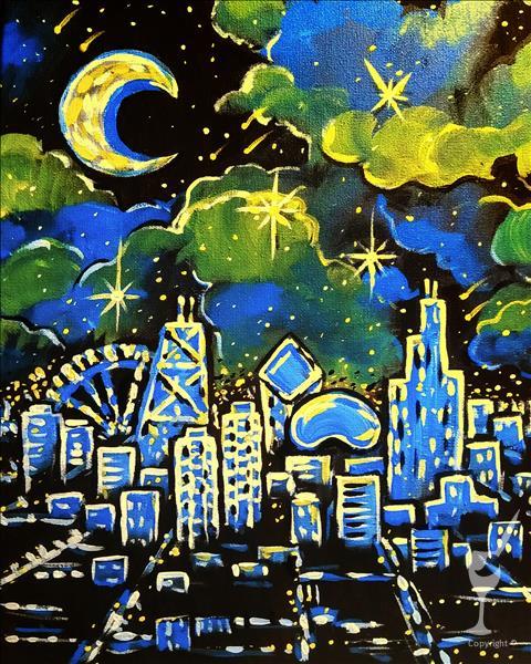 My Kind of Town Blacklight! - Chicago Irish Skies