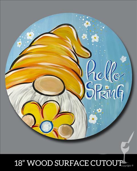 Hello Spring 18" Door Hanger Cutout