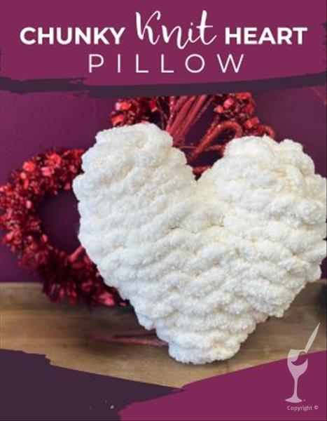 Specialty Event | Chunky Knit Heart Pillow!