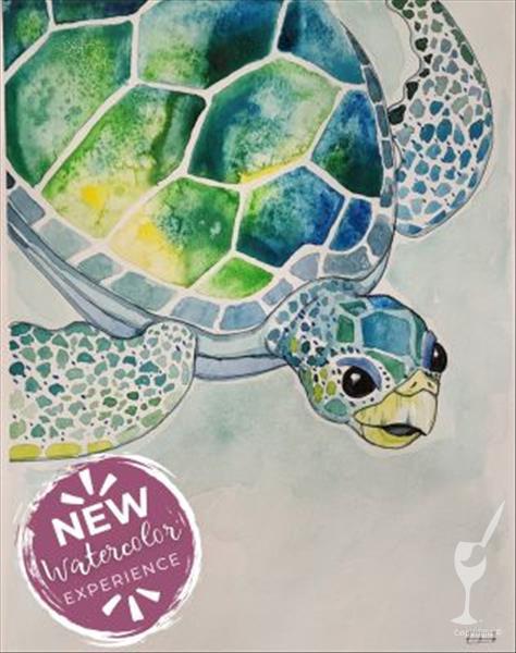 Canvas & FREE Coffee! NEW WATERCOLOR CLASS!!