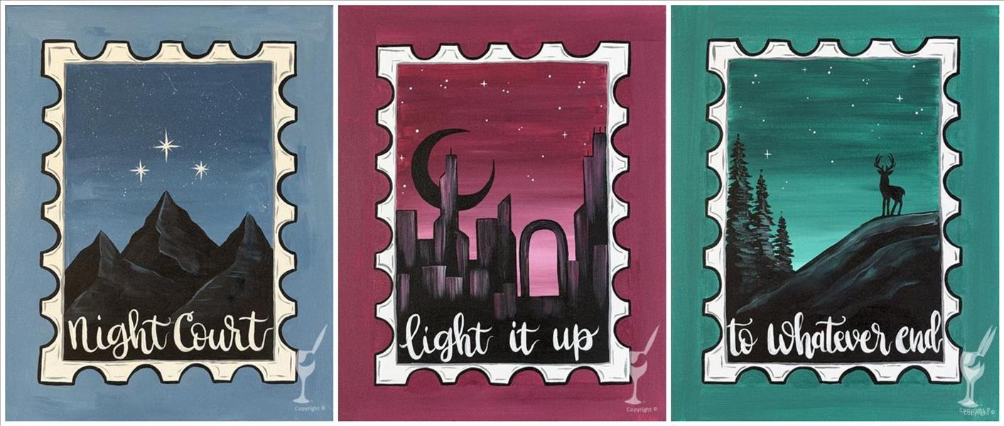 How to Paint Paint & Candle Bundle: Bookish Stamps (21+)