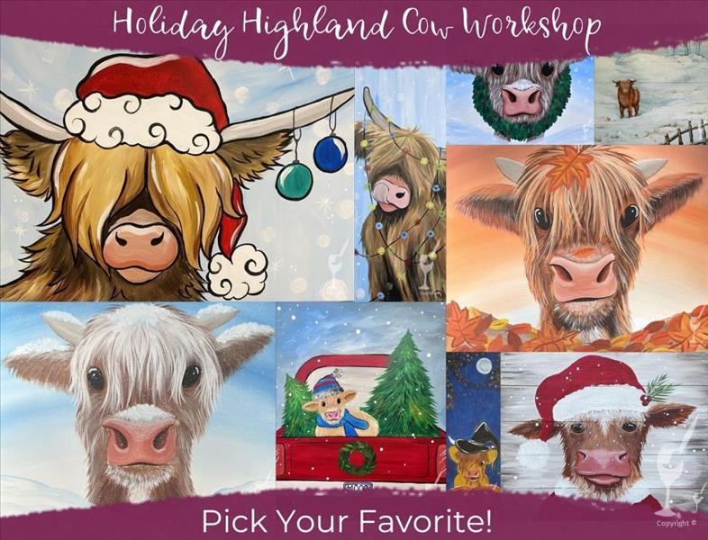 CANVAS AND CALVES - MEET A MINI HIGHLAND CALF!