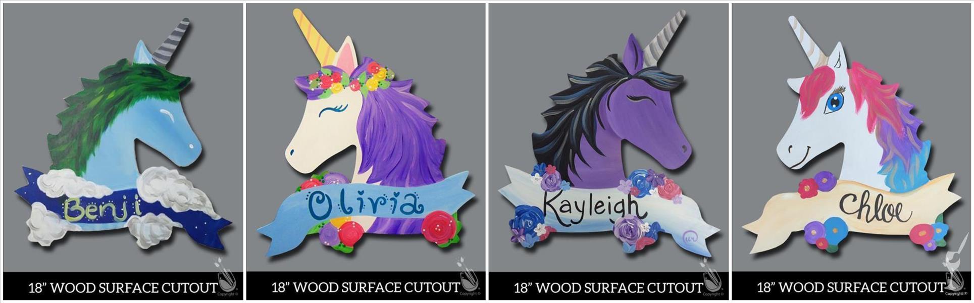 How to Paint UNICORN CUTOUT PICK YOUR FAVORITE DESIGN