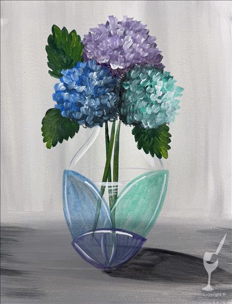 BYOB PAINT & SIP Modern Hydrangeas