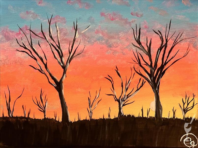 Neon Sky Forest