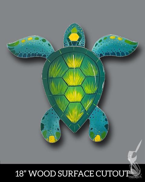 FAMILY Summer Event! Turtle Cutout on WOOD