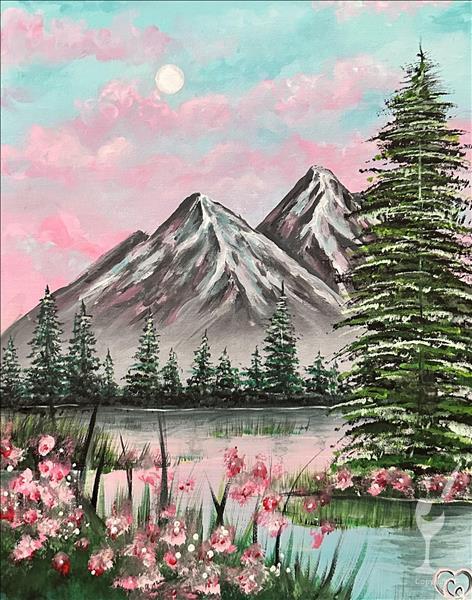 How to Paint Cotton Candy Mountain