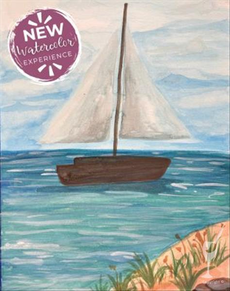 ***NEW Watercolor Experience*** Sailboat