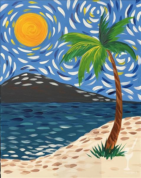 Bring the FAMILY to Paint a "Van Gogh Beach" !!