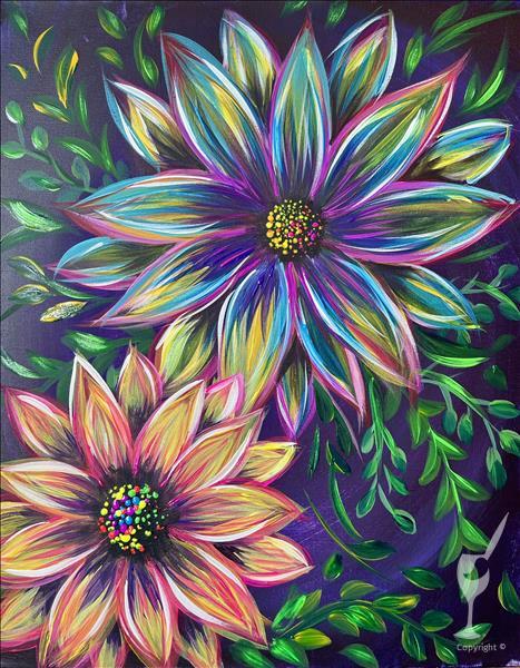 *BLACKLIGHT* Nighttime Blooms (Ages 10+)