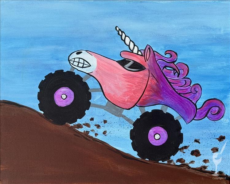 Twist Family! Unicorn Smash Monster Truck