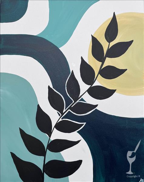 Coffee & Canvas! Cute Abstract Home Decor Art!