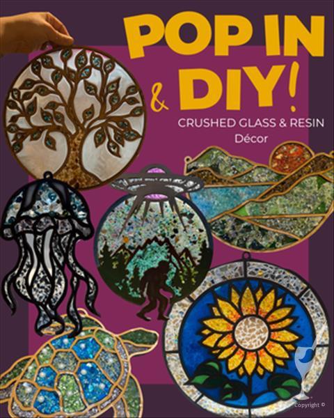 Pop-In & Make a Crushed Glass&Resin Project
