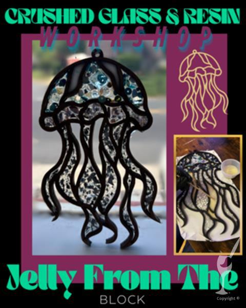 Don't Be Jelly! Crushed Glass & Resin Project