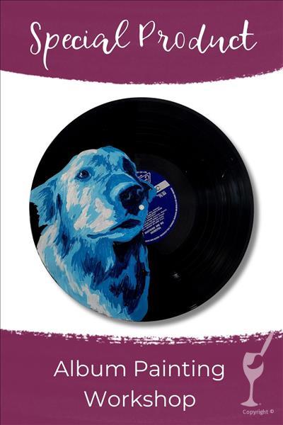Paint Your Pet on a Vinyl Album