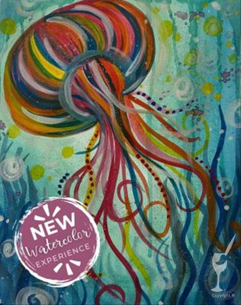 NEW! Watercolor Paint & Sip!