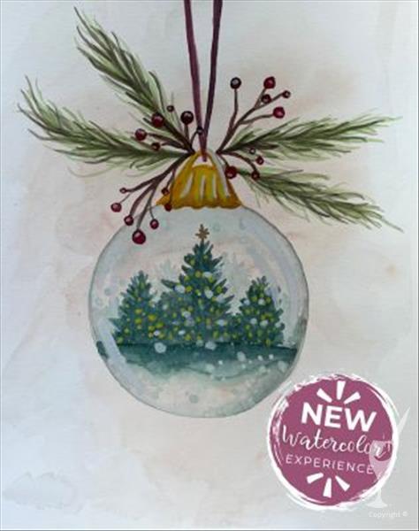 Double Paint Points Watercolor Event | Ornament