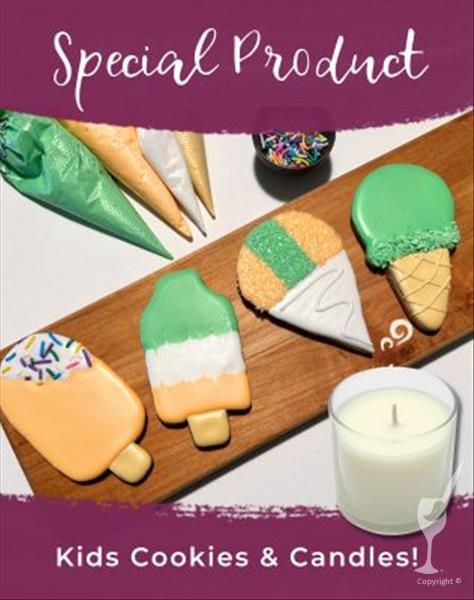 Kids Creating Candles and Cookies!