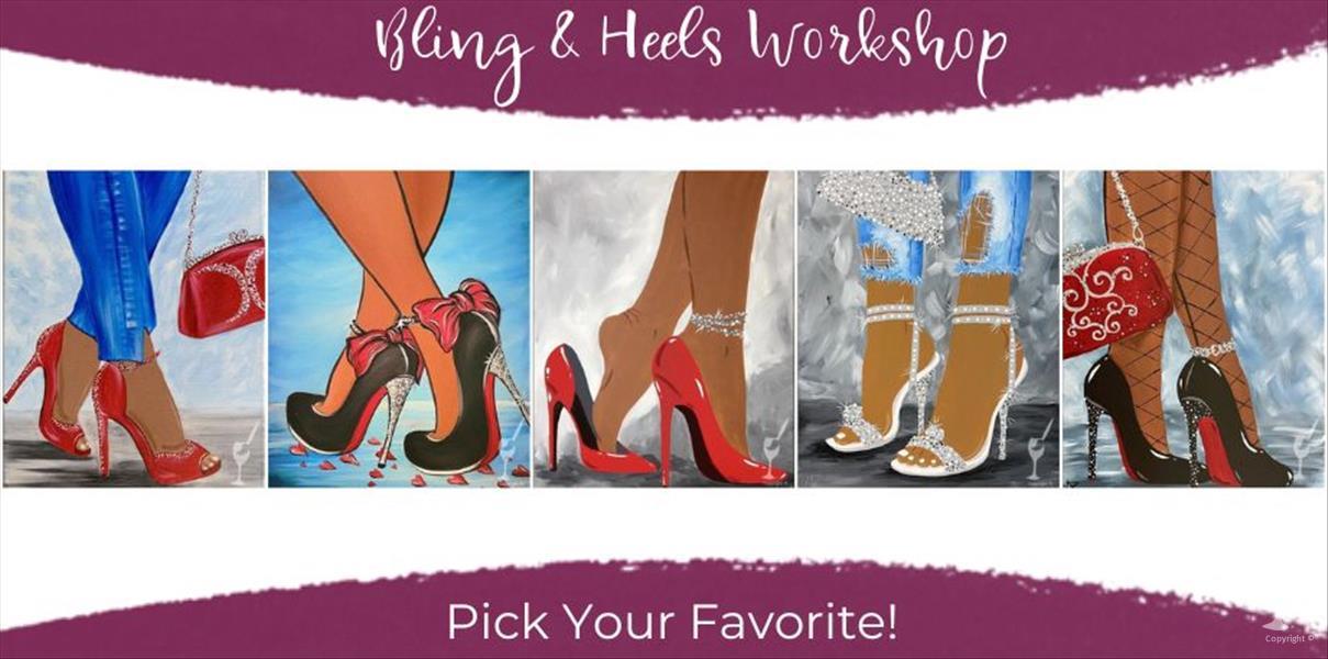 How to Paint Diva ~ Bling & Heels Workshop - Pick Your Favorite