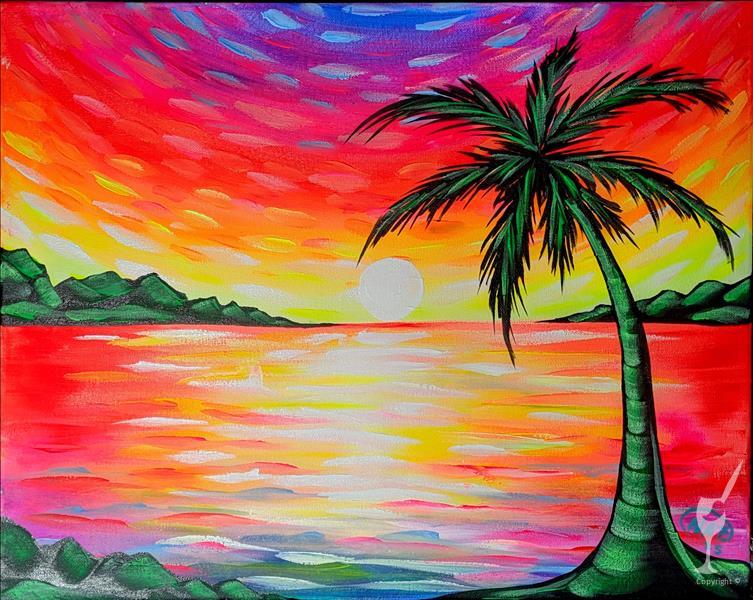 Neon Paradise Sunset