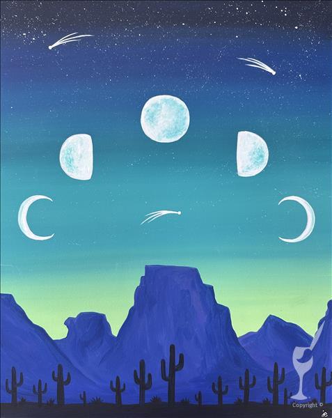 Desert Moonlight in Black Lights!
