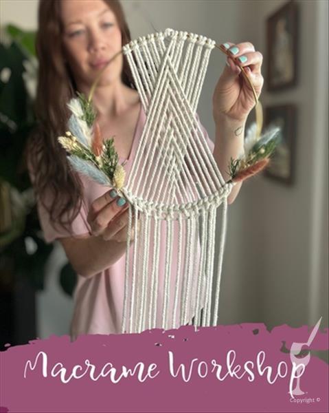 Beginner Friendly Floral Macrame Class