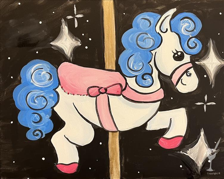 Kids Class 12x12 Canvas: Ages 7+ Cosmic Carousel