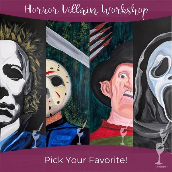 Horror Villains Workshop - Pick Your Favorite!