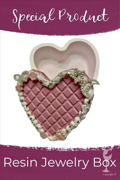 How to Paint Resin Trinket Box + Cream Glue Workshop
