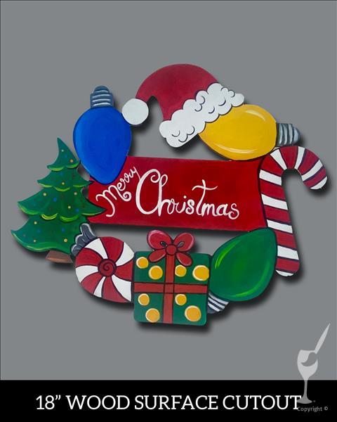 Family ($35) Christmas Cutout (Customize Colors)