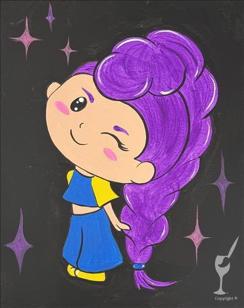 Kpop Crew - Purple Girl