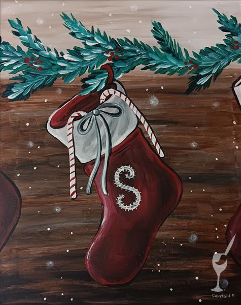 2X Paint Points! "Candy Cane Stocking"