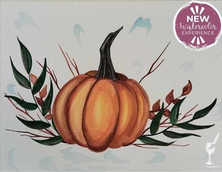 Watercolor Event! | Floral Pumpkins