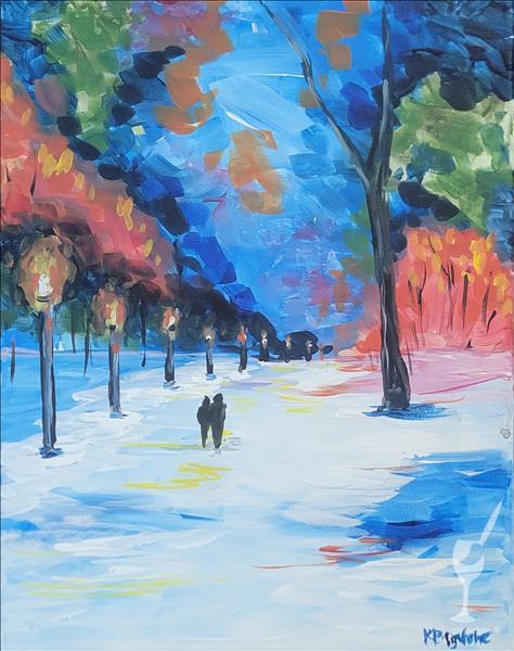 DATE NIGHT * Snowy Park Stroll