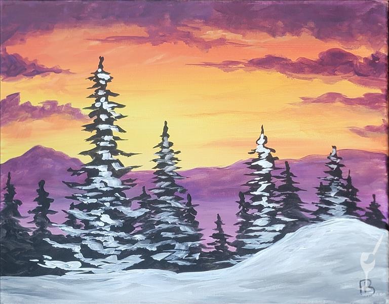 Open Class - Snowy Sunset