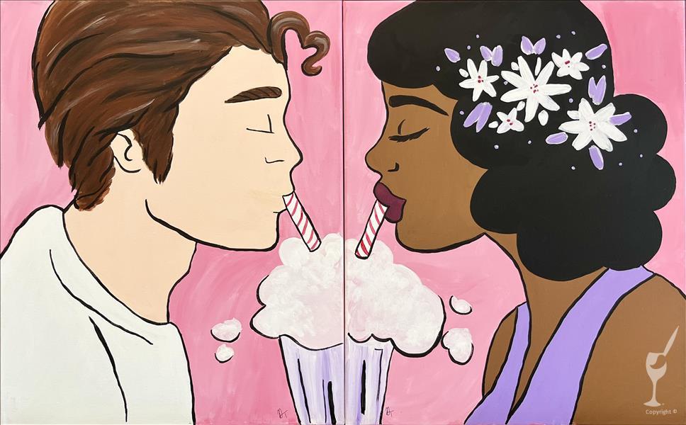 Paint & Sip! Milkshake *Customize Your Couple*
