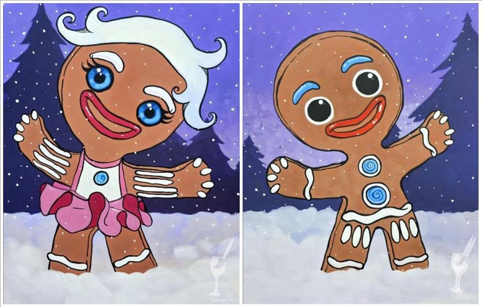 Get Frosted! A Gingerbread Paint & Sip Night
