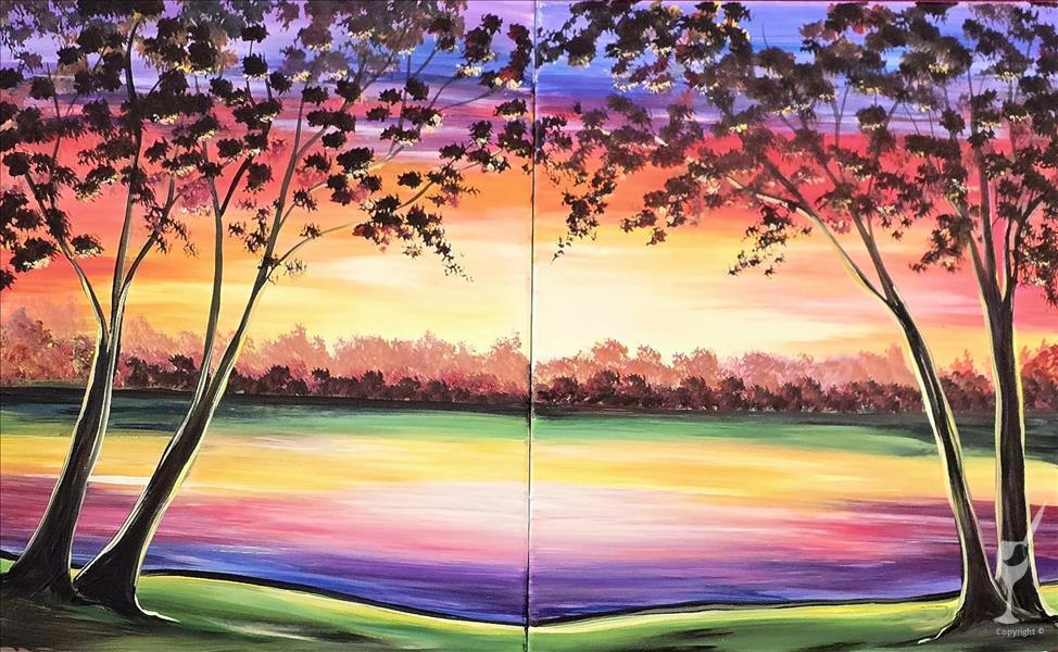 *PAINT DATE* Love at Sunset Set (Ages 10+)