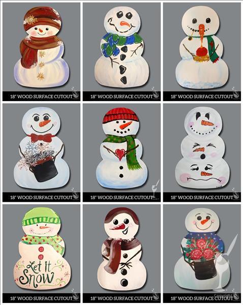 Snowman Cutouts Workshop ($30) Choose One