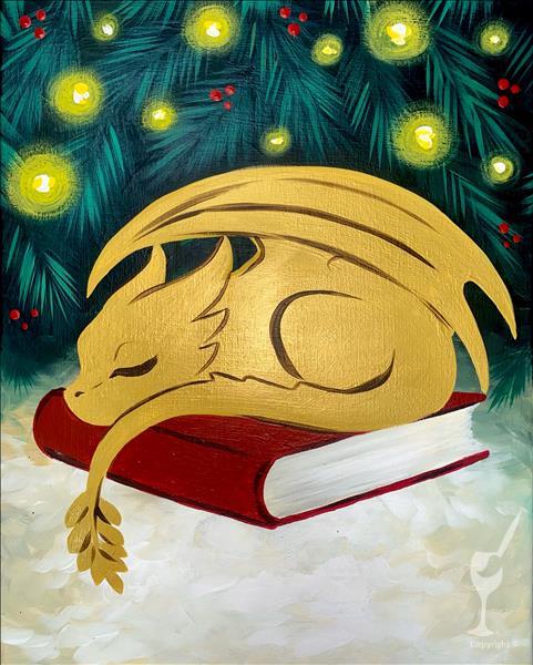 ***BOOK CLUB NIGHT *** Cozy Holiday Dragon!