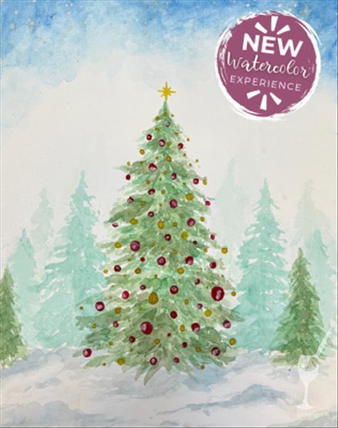 NEW Watercolor Painting | Holiday Tree